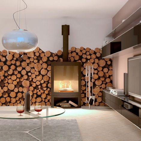 Fotomurale - Pali di legno - 300x231 (1/4)