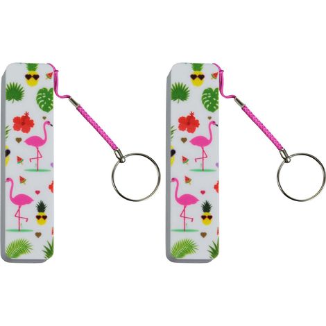 Batterie de secours Flamant rose (Lot de 2) (1/4)