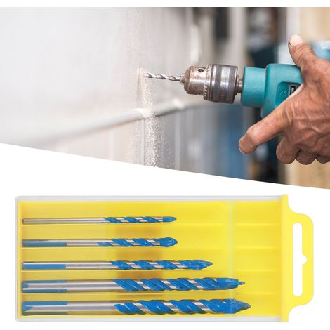 5-teiliges Zentrierbohrer-Set für Keramikfliesen, DIY-Wandlochbohrer (4 mm, 5 mm, 6 mm, 8 mm, 10 mm) (1/5)
