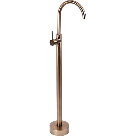 FLOOR-MOUNTED WASHBASIN TAP REA LUNGO BRUSH COPPER