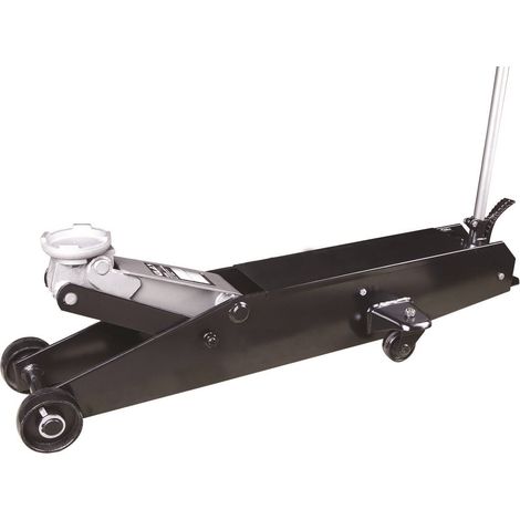 Cric rouleur hydraulique 10T H.160 à 560mm avec chassis long 1637mm - OH 5360 - CLAS Equipements (1/3)