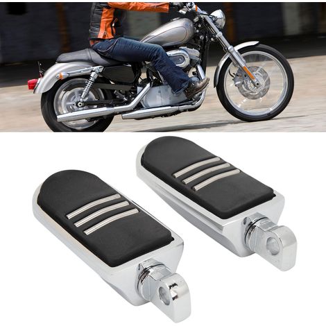 Motorradzubehör, Schutzbügel, Spikes, paarweise erhältlich, passend für alle Motorradmodelle mit 32 mm 1,25 Zoll Motorschutz (Referenz: dreireihige galvanisierte Fußrasten). (1/5)