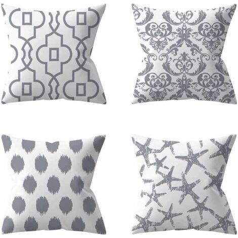 Set of 4 protective cushion covers, 45x45 cm, for sofa, living room, office, car. (1/5)