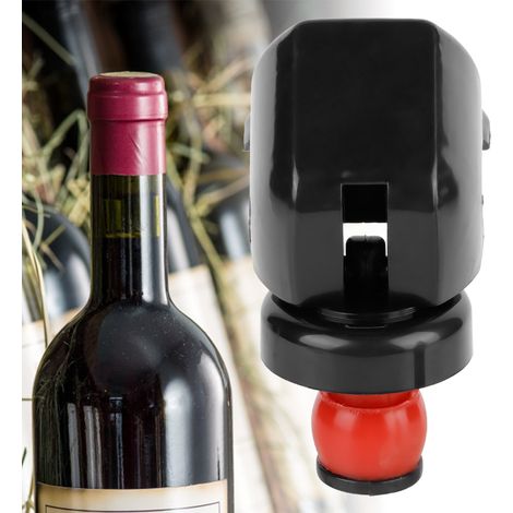 5 pièces Bouchon de Bouteille de Vin Champagne Noir, Bouchon de Conservation pour Vin, Bouchon de Scellement Étanche (1/5)