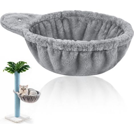 Hamac pour Chat, à Suspendre à Un Arbre à Chat, 41 x 30 cm,Pièces de Rechange pour Arbres à Chat, Hamac en Peluche Douce, pour Arbres à Chat (1/5)