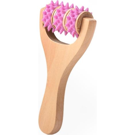 Tragbare Muskelmassagerolle aus Holz zur Körperregeneration und Tiefengewebsmassage, Wellness-Tool (1/5)