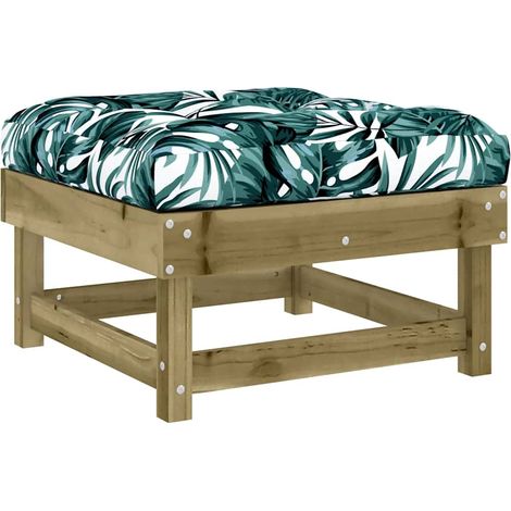 Maison Exclusive - Gartenhocker mit Kissen Kiefernholz Imprägnier (1/5)