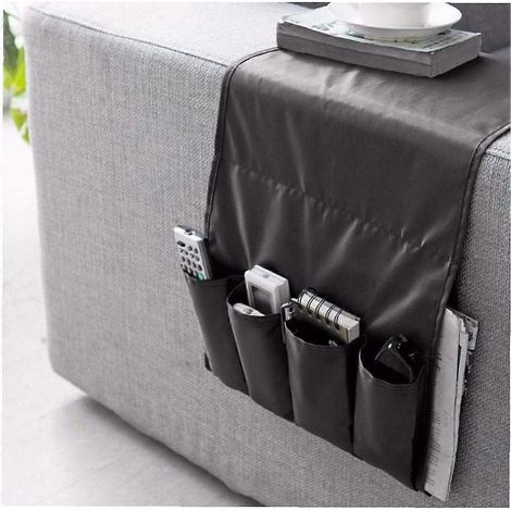 Sac de rangement multipoches compatible avec les canapés, les fauteuils et les accoudoirs sac organisateur de poches (1/5)