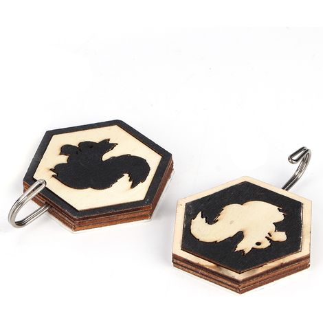 Lot de 3 crochets muraux en forme d'animaux pour suspendre manteaux, chapeaux et clés (type B) - Chambre (1/5)