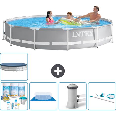 Intex Piscina Prism Frame Redonda - 366x76 cm - 7-piezas  S20521 (1/5)