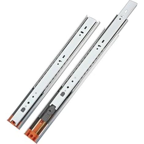 Coulisses pour Tiroirs 350 mm avec Amortisseur Tampon Soft Close Roulement à Bille Extension Totale de Tiroir Tail Glissière de Tiroir Capacité de Charge 35 kg (1 set) (1/5)