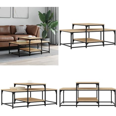 Couchtisch Sonoma-Eiche 102x60x45 cm Holzwerkstoff - Couchtisch - Wohnzimmerstil - Holzwerkstoff Möbel - Esszimmertisch - Sideboard - Home & Living (1/5)