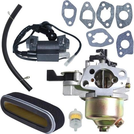 Kit de carburateur de bobine d'allumage pour Honda GXV120 GXV140 GXV160 HR194 HR195 HR214 HR215 HR216 Remplacer 16100-Ze7-W21 (1/4)