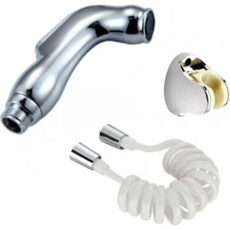 CSPARCV Doccetta bidet portatile multifunzione, pistola a spruzzo a pressione, erogazione dell'acqua con un solo pulsante (con tubo flessibile a molla da 1,5 m + staffa perforata) (1/4)