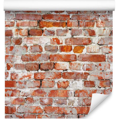 Carta da parati effetto muro di mattoni per soggiorno e camera da letto, 50x1000 cm (1/5)