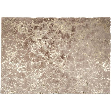 Tapis Imitation Fourrure "Negrada" 120x170cm Taupe (1/5)