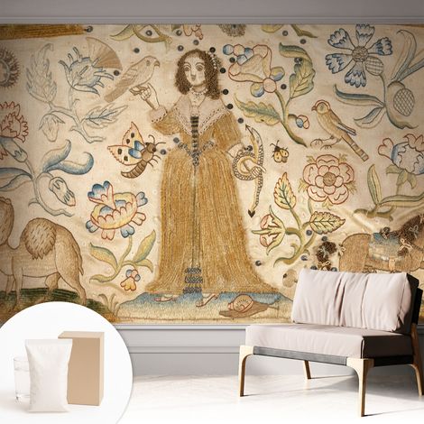 Carta Da Parati Non Tessuto - Con Colla Gratuita - Con Motivi Moderni - Design Elegante Per Pareti Natura colorata 312x219 cm (1/5)