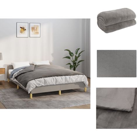 Decken - Living Gewichtsdecke mit Bezug Grau 138x200 cm 10 kg Stoff (1/5)