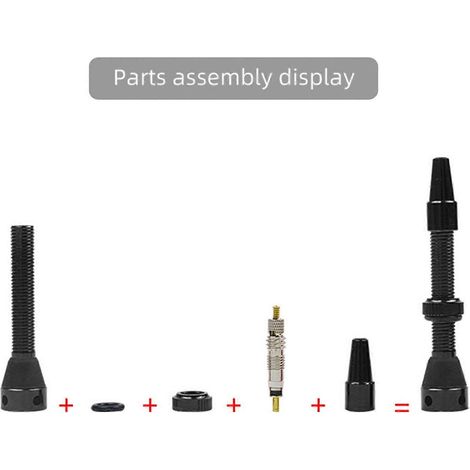 2 Stück Presta-Ventile aus Aluminiumlegierung für Mountainbikes und Rennräder