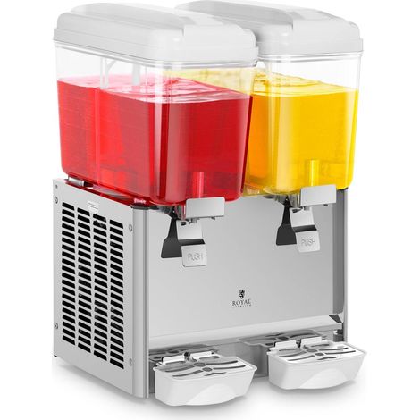 Royal Catering – Distributeur de jus 36 litres – 2 réservoirs de 18 litres – Puissance 280W – Matériau polycarbonate sans BPA – Pour événements et festivals (1/5)