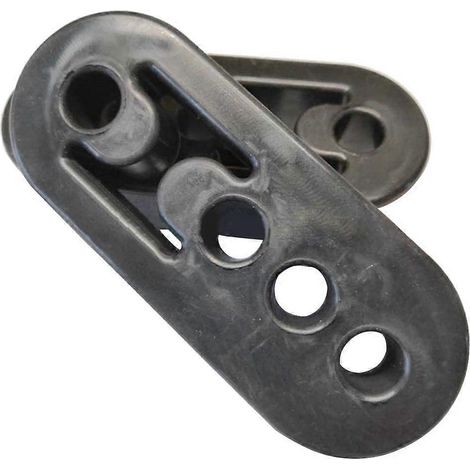 2x Supports de pot d'échappement de voiture, douilles, pattes de fixation, isolateurs, supports à 4 trous (1/4)