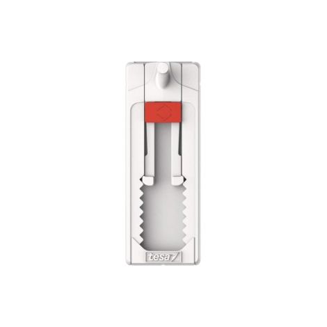 TESA clip-strip clavo 1k b/1 ajustable pared blister 1 , Clavo adhesivo Tesa 1kg Para superficies delicadas como paredes pintadas o yeso en interiores Soporta hasta 1kg por (1/4)