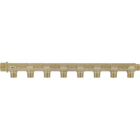 Collecteur mâle 3/4'' (20/27), 9 départs mâle 1/2'' (15/21), pour sanitaire