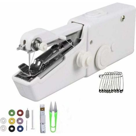 Mini Tragbare Handnähmaschine, Elektrische Nähmaschinen für Anfänger, Einfache Ausbesserungen, Benutzerfreundliche Magische Nähfunktion (1/5)