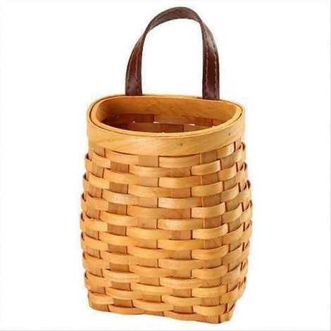 Panier mural en bois, boîte de rangement pour fruits et collations de bureau (1/5)