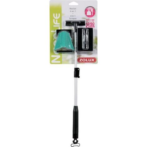 Raschietto acquario zolux telescopico lama inox 42-60 cm