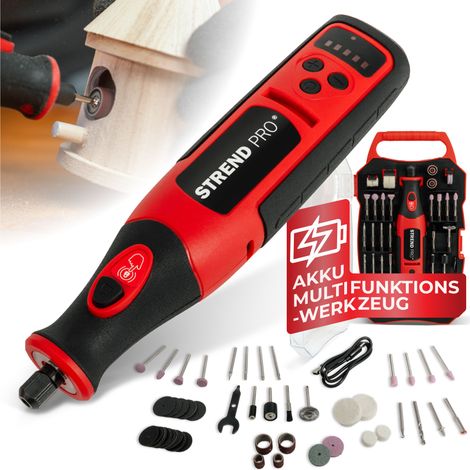 Schleifer Strend Pro, Mini, Direkt, Bohren und Schleifen, 8 V, 1500 mAh, mit Zubehör (1/5)