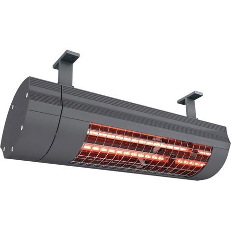 Solamagic ECO+ Infrarotstrahler 2000 W Heizstrahler Kurzwellenstrahler Wand/Decke ECO+ 2000 W IP65 in nano-anthrazit 9100392 (1/2)