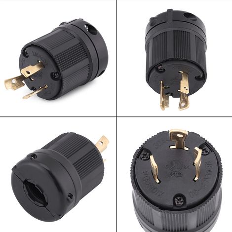 Générateur avec prise anti-détachement à trois broches de type américain 30 A 250 V L6-30P (1/5)