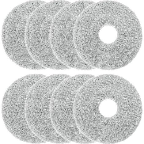 Lot de 8 lingettes de rechange – Compatibles avec robots aspirateurs – Lavables – Nettoyage (1/5)