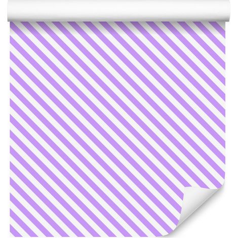 Papier peint à carreaux lavande et blanc pour salon et chambre 50x1000 cm (1/5)
