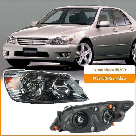 Phares avant gauche et droit pour Lexus IS200 Altezza RS200 1998-2005, bloc optique avant halogène ABS 12V 55W, feux de tête complets (1/5)