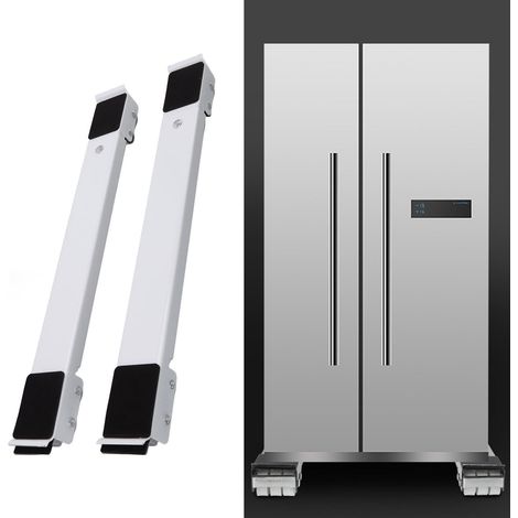 Roulettes universelles pour appareils électroménagers, supportant jusqu'à 300 kg, base extensible pour meubles mobiles, réfrigérateur et lave-linge. (1/5)