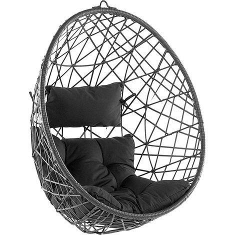 Hanging Chair ALATRI PE Rattan Black
