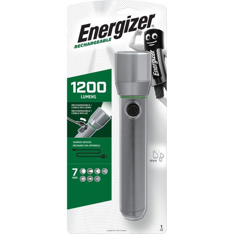Linterna LED Bateria, Linterna Cargador, Linterna Tactica, Cable USB Incluido, [Clase de eficiencia energética A] (1/5)