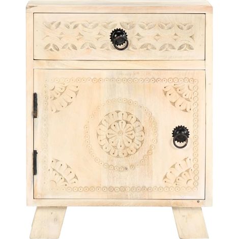 Maison Exclusive - Comodino 40x30x50 cm in Legno Massello di Mango