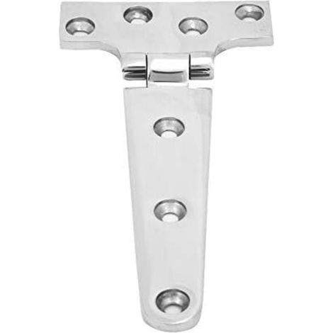 Lot de 2 épaissi Charnières en Acier Inoxydable Feuille T Type Charnière pour Portes De Jardin 151 75 4.5mm (1/4)