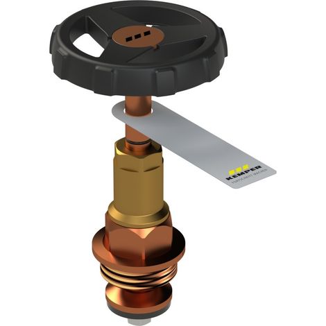 Kemper Montura de cierre para válvula de corte KRV con cuerpo de flujo, figura E0109 145 02, DN 32, E010914502032KP