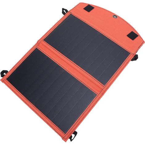 Panneau solaire transportable silicium monocristallin USB résistant à la pluie pliable kit chargeur pour plein air camping randonnée pêche (1/5)