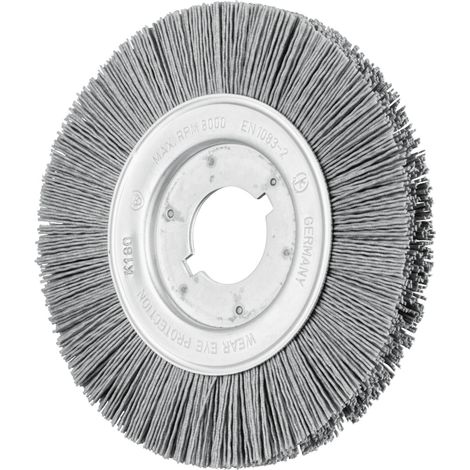 PFERD TOOLS Rundbürste schmal ungezopft RBU Ø150x16xvariable Bohrung SiC-Filament-Ø0,90 Korn 180 2 Stk (1/5)