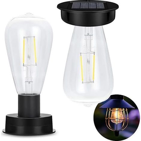 Waterproof Replacement Solar Bulbs for Outdoor Solar Lanterns, 7cm Replacement Solar Lights for Outdoor Use in Gardens, Decoration, Camping, Tents, and Fishing