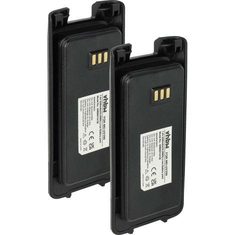 vhbw 2x Batterie remplacement pour Retevis BL50 pour radio talkie-walkie (2200mAh, 7,4V, Li-ion)