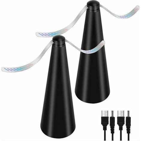 YOYO Fliegenabwehr-Ventilatoren (2er-Pack) – Chemikalienfreies Mückenschutzmittel – Hält Fliegen und Insekten von Lebensmitteln fern – Ideal für Camping, Esszimmer und Gärten (1/5)