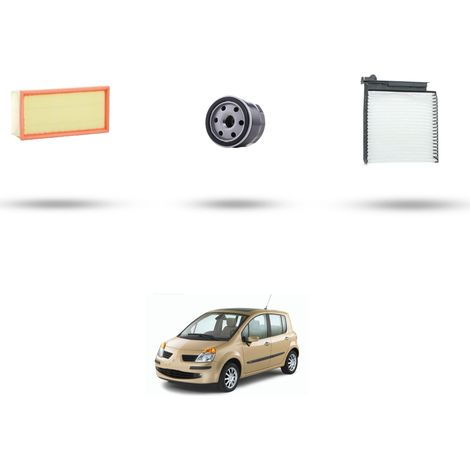 Kit tagliando 3 filtri compatibile con Renault Modus / Grand Modus 1.6 16v 65kw Dal 2004 (1/5)