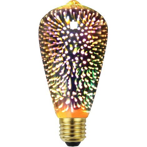3D Edison LED-Feuerwerksbirne 4W 220-240V E27, Spezialdekoration ST64 (1/5)