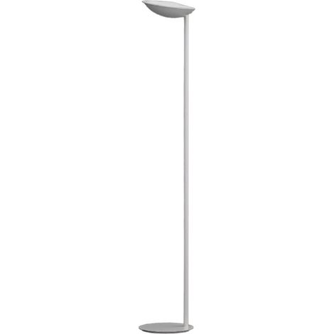 Piantana moderna top light mood 1165 t gr gx53 led 220v metallo grigio diffusore vetro orientabile